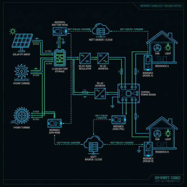 SmartGrid IoT System Diagram
